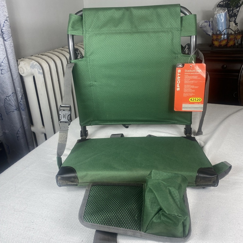 Crane Sports Premium Stadium Seat New With Tags. Cushioned Fold Out Seat!